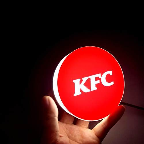 NQWL圆形桌面迷你灯箱可发光可充电广告拍可移动外出摆摊广告展示