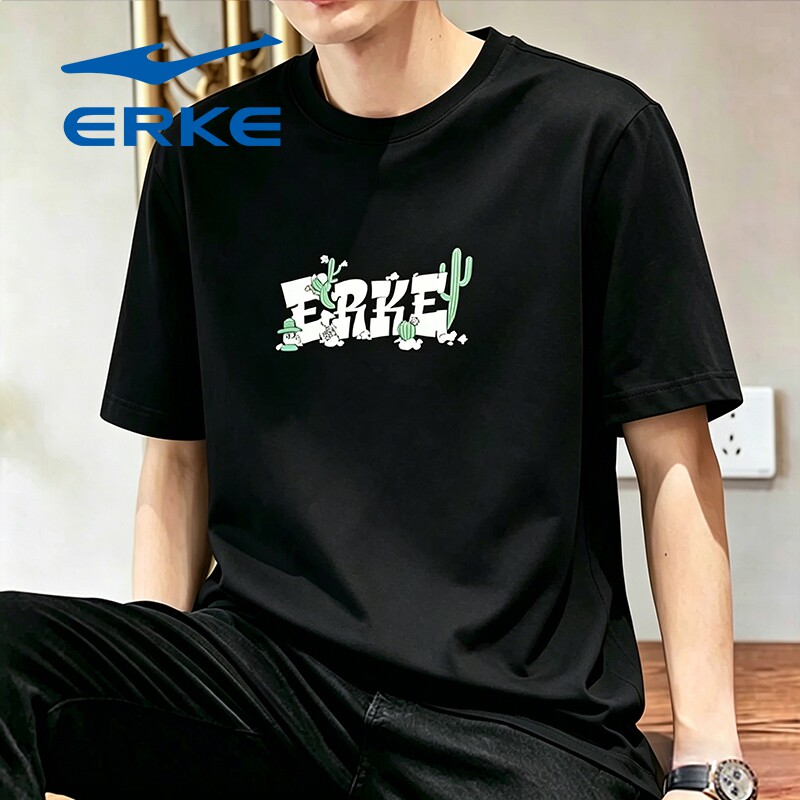 鸿星尔克短袖2026夏季新款男女情侣款优可丝抗菌休闲运动t恤上衣