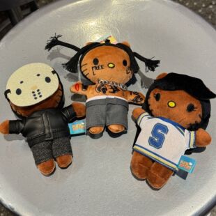 嘻哈rapper包挂黑皮Kitty猫挂饰配件说唱hiphop娃娃小挂件钥匙链