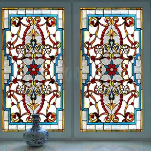 玄关隔断艺术玻璃屏风玻璃门窗彩绘玻璃吊顶教堂玻璃双面钢化玻璃