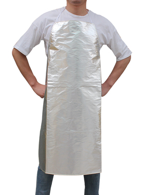 铝箔围裙隔热厨房耐高温防油污冶炼防烫防幅射防飞溅阻燃服