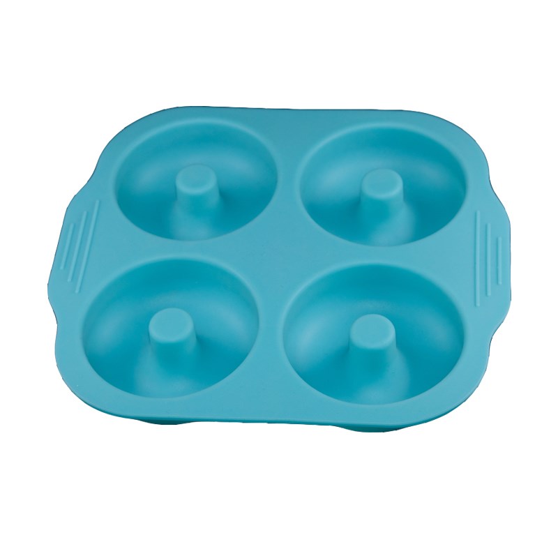 四联甜甜圈模具硅胶空心 米糕蛋糕烘焙模具家用大小号微波炉烤箱