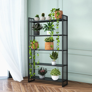 窗台花架置物架室内花架子阳台装饰铁艺多层多肉客厅落地式花盆架