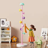 儿童衣帽架落地卧室不占空间挂衣架家用角落挂包架房间可爱蘑菇架