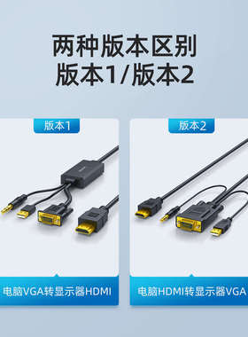 vga输入hdmi输出hdim转换器hdml高清线dsub转换头vag转接口vgi母