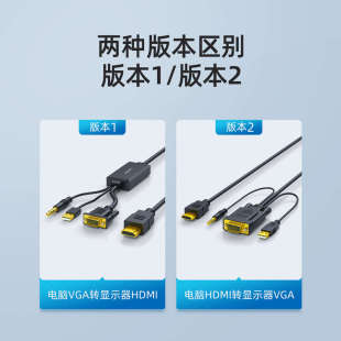 vga输入hdmi输出hdim转换器hdml高清线dsub转换头vag转接口vgi母
