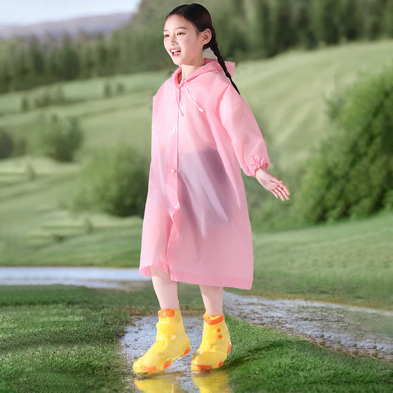 开学季一次性雨衣儿童加厚旅行便携长款全身防暴雨小学生专用雨披