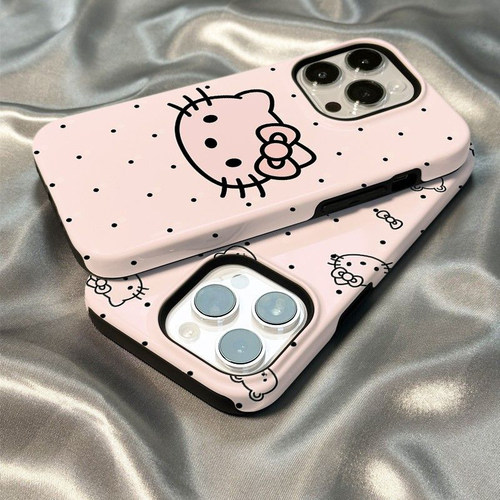 波点凯蒂猫适用荣耀100手机壳新款华为magic6pro套90可爱80gt硅胶70pro+菲林二合一play5创意简约50se女款v40