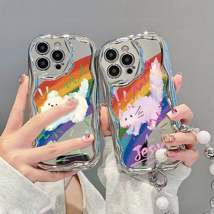 ace3高级感findx7全包ace2v卡通reon9por可爱一加12情侣k11 彩虹猫咪狗狗适用oppore手机壳新款 10pro套1