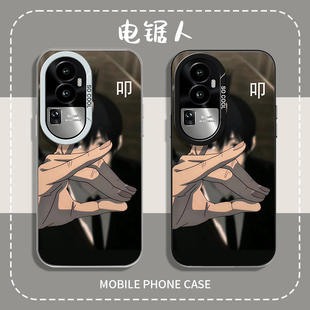 动漫一加12男女k11 ace3高级感findx7全包ace2v彩银reon9por二次元 10pro套1 电锯人适用oppore手机壳新款