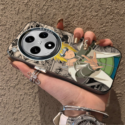 火影忍者波风水门适用oppofindx8手机保护壳新款reno13套ace3pro彩银真我gt7pro一加13卡reon9por通1+2v男女