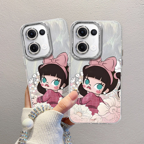 泡泡玛特适用oppofindx8手机保护壳新款套reno13真我gt7pro一加13镜头膜reon9por花丛茉莉ultra高级1+ace5男