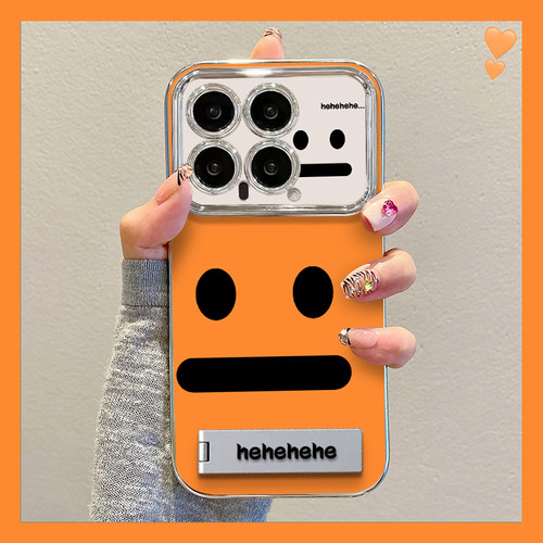 呵呵hehe适用小米14手机保护壳新款15红米k70套80无语13ultra表情note12pro矽胶个性6至尊5创意civi40s男女款