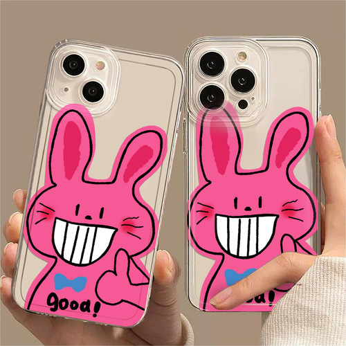 搞怪点赞兔子适用oppofindx8s手机保护壳新款findx7ultra套真我neo7创意realmegt7pro可爱gtneo6se卡通趣味女