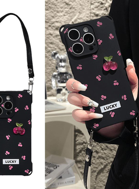 满屏红樱桃适用vivos19手机壳新款x100ultra套iqooneo9pro+小众简约12硅胶80高级neo7se爆款16por女款y78/52s