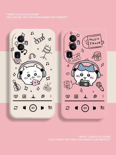 chiikawa适用oppore手机壳新款10pro套1+ace3乌萨奇findx7耳机ace2v小八reon9por吉伊卡哇一加12音乐k11+