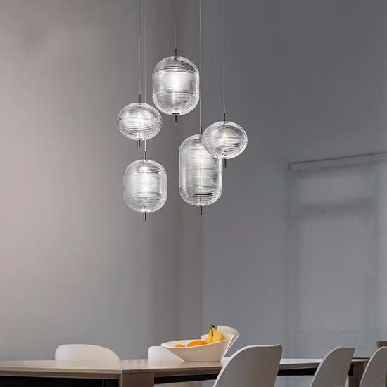 北欧吧台吊灯简约现代卧室床头灯创意个性客厅灯玻璃餐厅北欧灯具