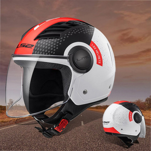 LS2摩托车头盔半盔四季