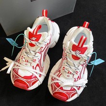 九代巴黎3xl老爹鞋男女2025年新款冬季百搭厚底增高炸街运动鞋潮