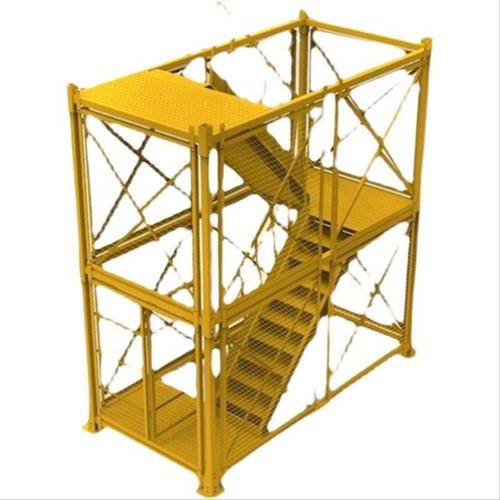 基坑安全梯笼Z型建筑工地路桥施工爬梯人字梯防护笼上下人行通道