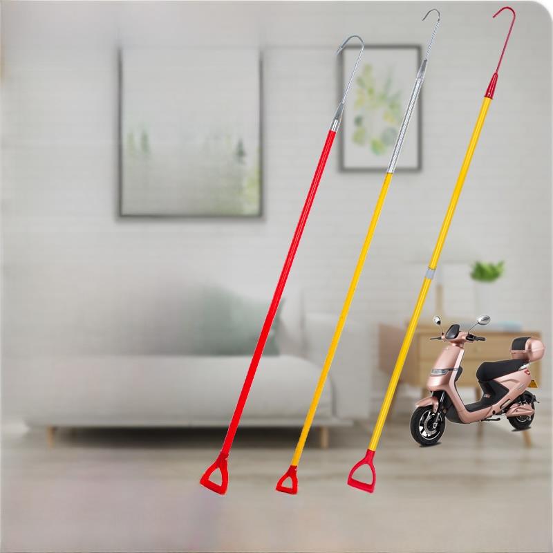 消防钩电动汽车拖钩社区财产应急车库绝缘消防钩2.4米可拆卸长钩