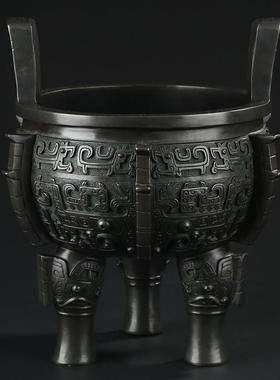 大仕缘 铜工艺礼品摆饰彷古青铜鼎家居摆饰高档商务开 业乔迁礼品