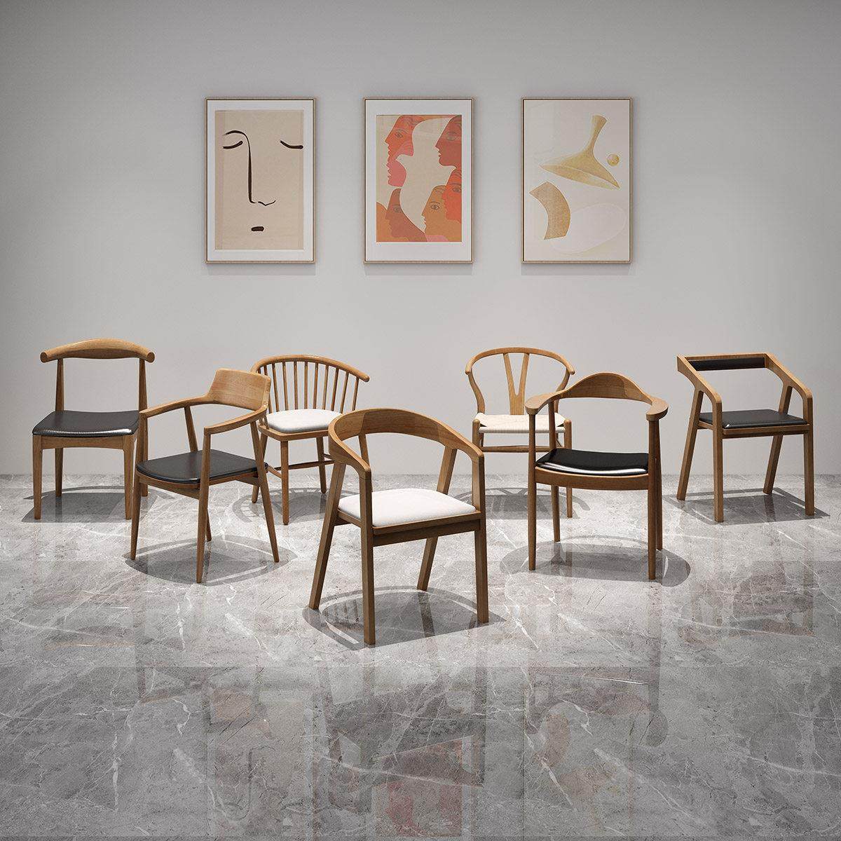 北欧家用实木椅子简约靠背椅卧室书房书椅电脑椅办公学习椅带扶手,住宅家具,其它椅子,淘宝优惠券,粉丝福利购,淘宝优惠卷