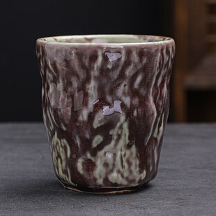 复古窑变陶瓷功夫茶具品茗Z杯咖啡杯 粗陶主人杯大号茶杯单杯日式