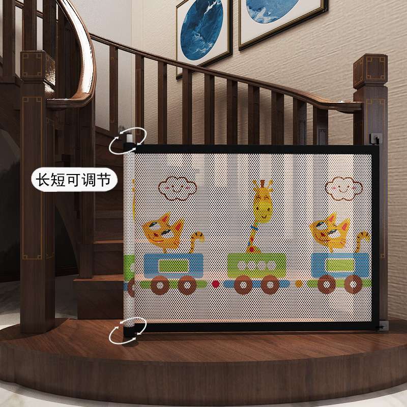 楼梯口护栏网儿童安全门网婴儿门栏围栏防护栏宠物隔离网狗栅栏杆
