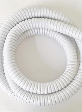 整卷白色加厚包塑金属软管穿线 线管蛇皮管电线 线保护套管波纹管