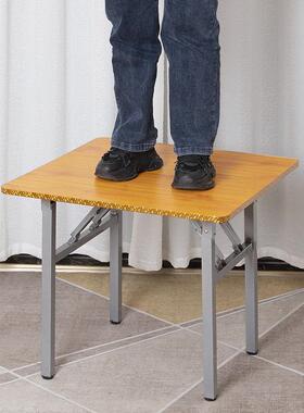 折叠桌60cm高 70cm高 可折叠小饭桌 家用 吃饭小桌子 方桌 小餐桌