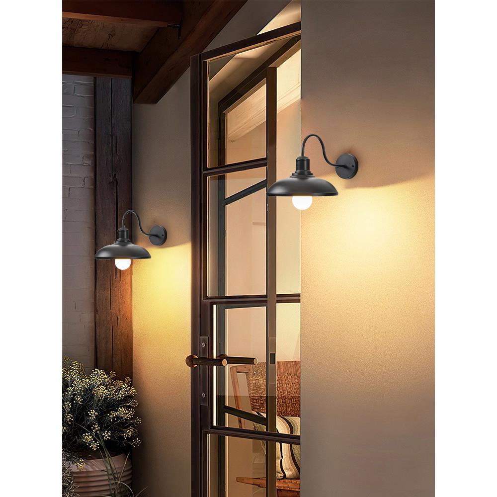 户外庭院墙灯防水阳台灯花园屋户外大门露台柱外墙灯Led