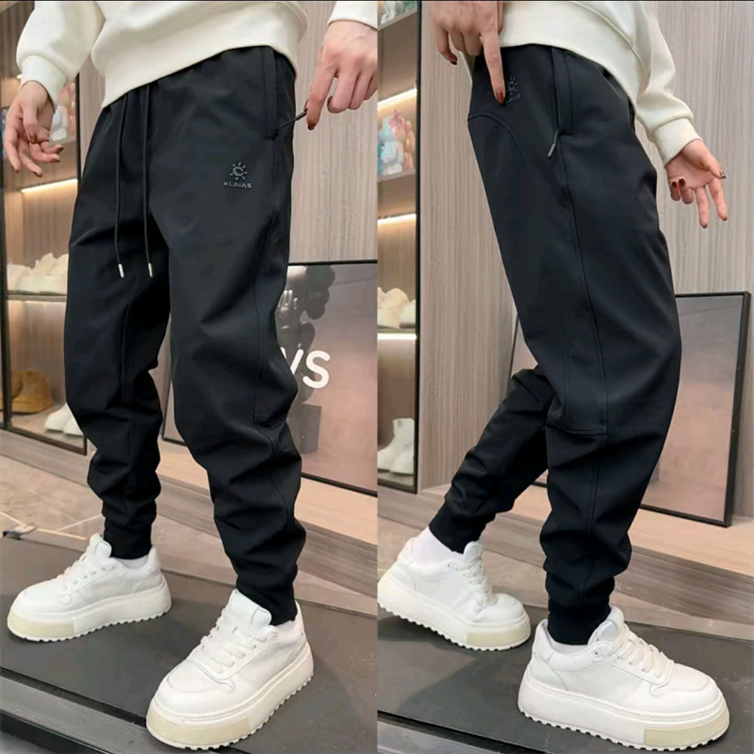 秋冬季男士加厚保暖户外小脚卫裤哈伦口袋拉链修身小脚哈伦束脚裤,男装,卫裤,淘宝优惠券,粉丝福利购,淘宝优惠卷