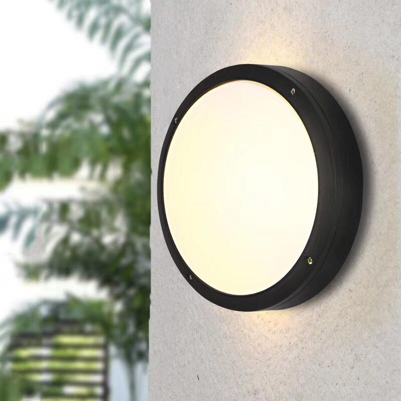 户外壁灯防水 室外led圆形庭院灯阳台防虫防潮灯具大门灯壁挂灯