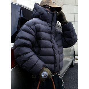 MANCHER 冬日一件过冬 高充绒量轻盈泡芙90白鹅绒连帽羽绒服外套