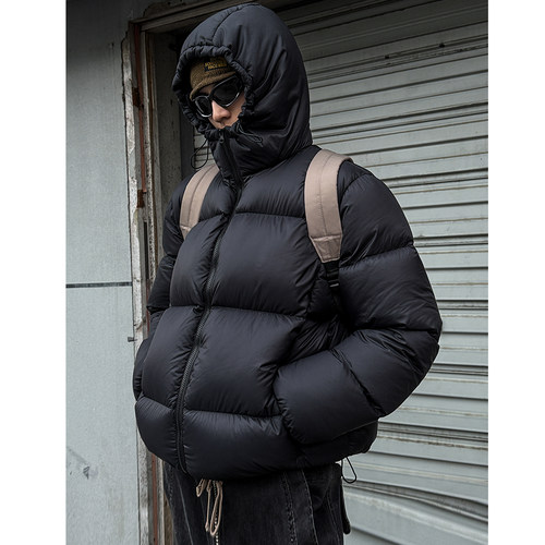 MANCHER日潮连帽加厚防水羽绒服