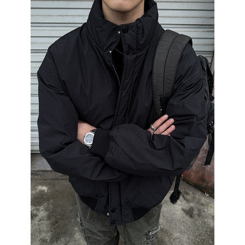 MANCHER立领工装羽绒服外套