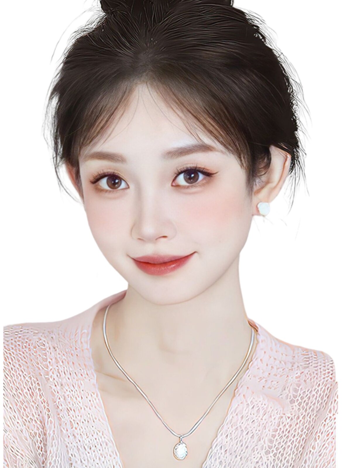 胎毛刘海假发女发际线假发贴真发自然前额隐形无痕头顶鬓角假发片