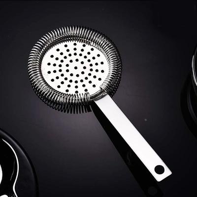 酒吧欧式霍桑直柄滤冰器调酒滤冰器过滤器圆孔漏网滤网Strainer