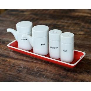 清仓日本Studio M'陶瓷调味酱油胡椒粉盐瓶糖罐奶杯蘸料碗零食盘