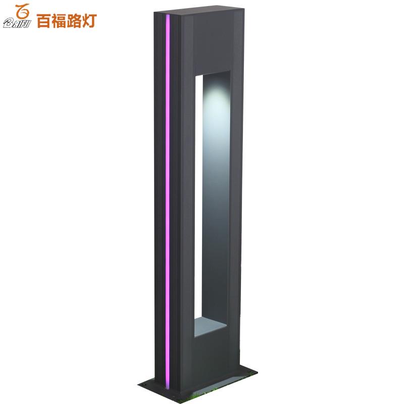 太阳能草坪灯欧式户外led铝型材草地灯方形庭院装饰庭院灯