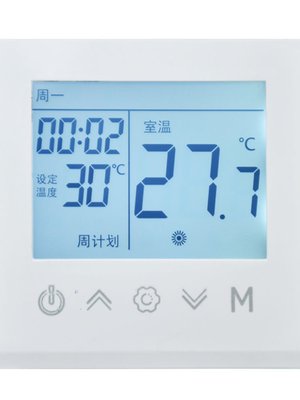度鑫源SUITTC触屏操作地暖温控器开关调可温数显智能面板电子编程
