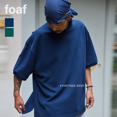 FOAF Pique Jersey Tee 24ss 珠地棉纯色圆领宽松T恤polo衫