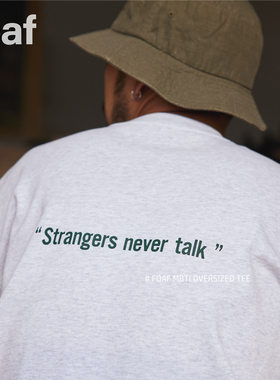 FOAF MBTI OVERSIZED TEE i人e人印花重磅纯棉宽松T恤短袖24ss