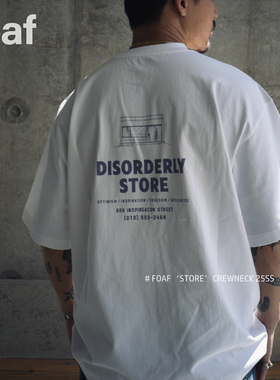 FOAF ‘Store’ Crewneck 25ss 日系纯棉透气无感印花宽松短袖T恤