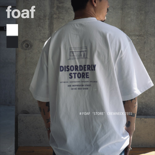 FOAF ‘Store’ Crewneck 25ss 日系纯棉透气无感印花宽松短袖T恤