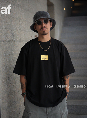 FOAF ‘Live Simply’ Crewneck 24ss 宽松纯棉印花重磅T恤短袖