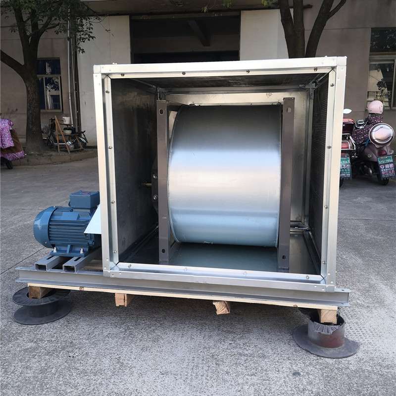 静音型管道离心风机箱HTFC-I-15 4kw 地下室通风宾馆厨房排油烟用