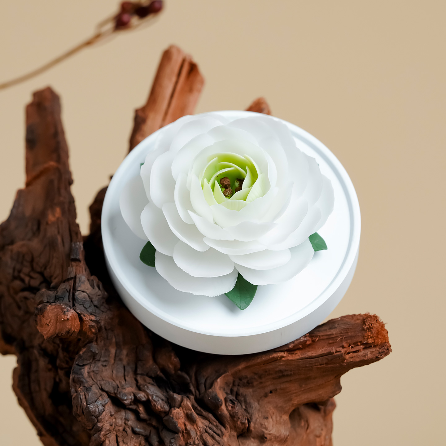 非遗瓷花香薰礼盒牡丹高级扩香石生日结婚礼物送新娘女友闺蜜