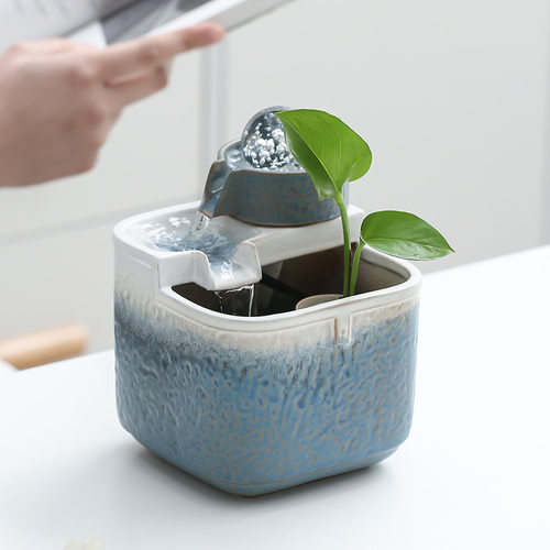 流水摆件循环水不插电USB摆件